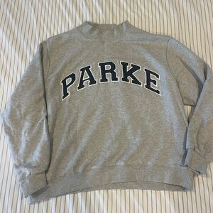 Gray and Denim Parke Sweatshirt